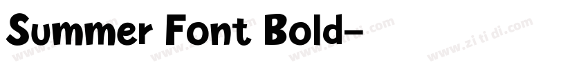 Summer Font Bold字体转换 Summer Font Bold字体转换